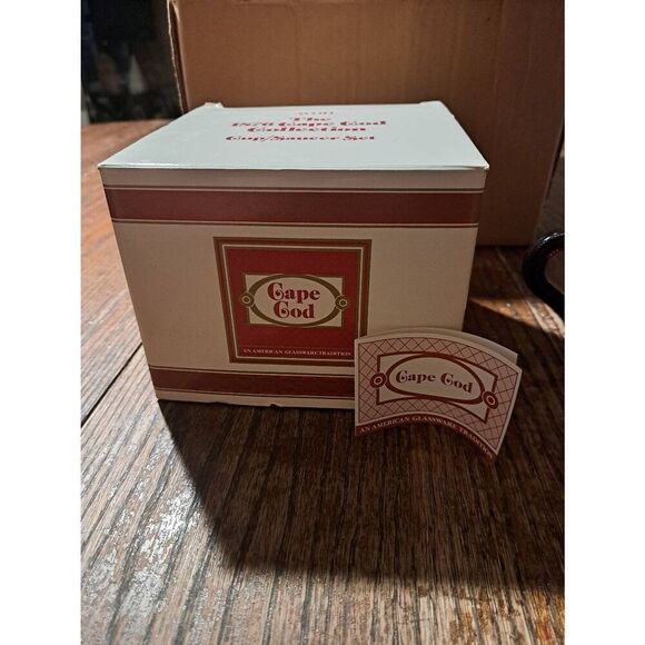 Vintage Avon 1990 1876 Cape Cod Ruby Red Cup & Saucer Set NOS w/ Box - Picture 9 of 9